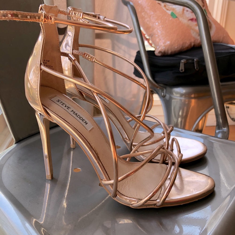 Rose gold (copper) Steve Madden heels 9.5M